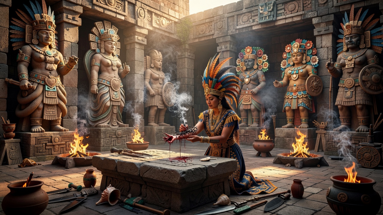 Aztec Priestess and the Sacred Aztec Goddess: Inside Ancient Temples, Rituals, and Mythology