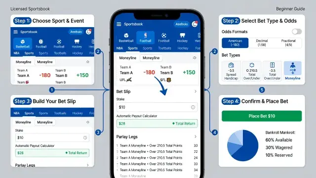 How to Place a Bet Step by Step: Betting Basics for Beginners and a Sportsbook Bet Placement Guide