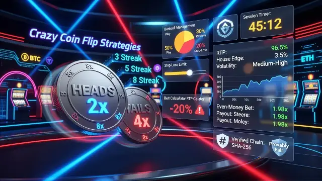 Coin Flip Casino Game Guide: Online Coin Flip Games, Crazy Coin Flip Strategies, RTP Calculator, and the Best Odds